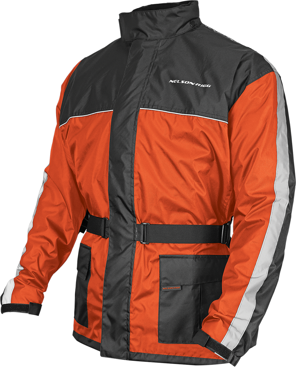 NELSON RIGG Solo Storm Jacket - Hi-Vis/Black - 3XL SSJ-ORG-06-3XL