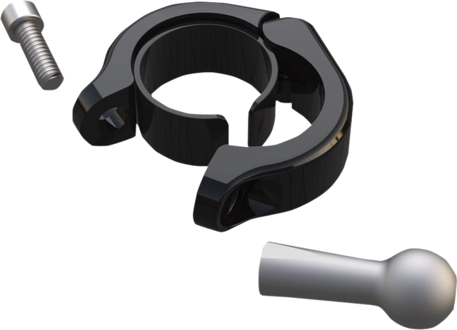 Ciro Ball Mount - Aluminum Clamp - 1-1/8" - 1-1/4" Handlebars - Black 50139 - Cycle City Outdoors