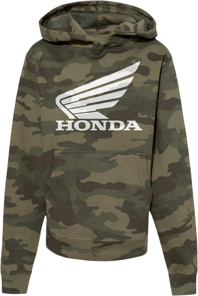 HONDA APPAREL Youth Honda Hoodie - Camo - Small NP21S-Y3036-S