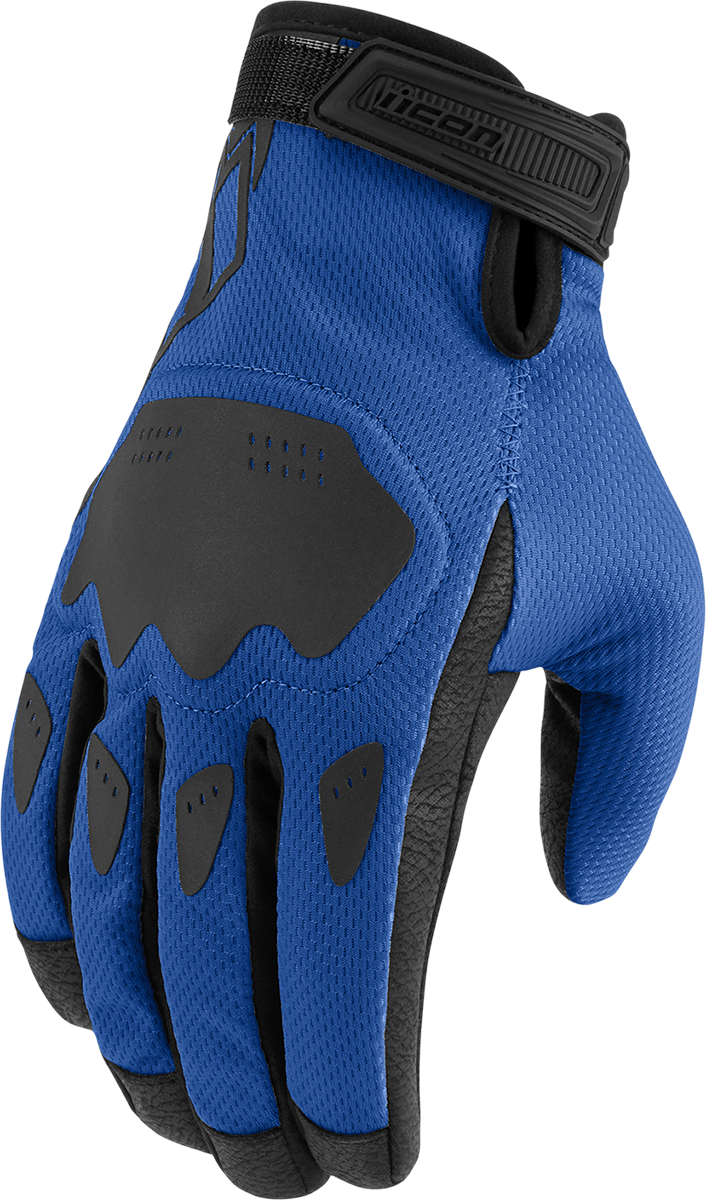 ICON Hooligan* CE Gloves - Blue - 2XL 3301-4364