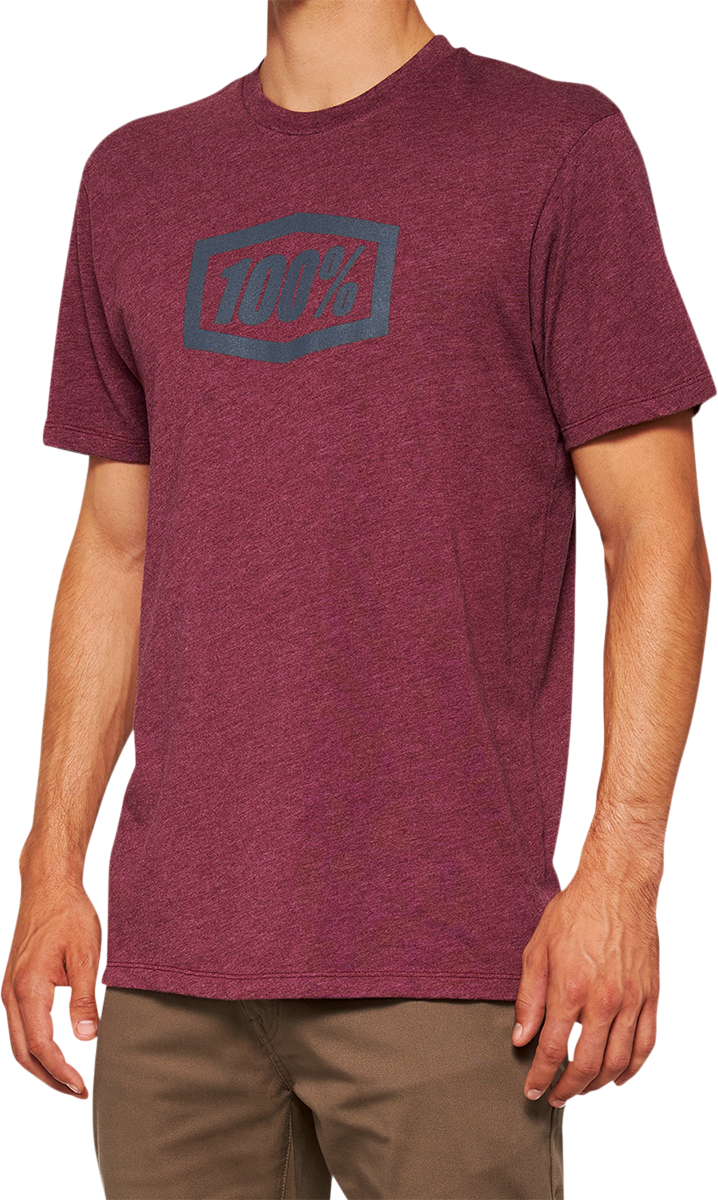 100% Icon T-Shirt - Maroon - Small 20000-00030