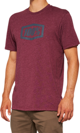 100% Icon T-Shirt - Maroon - Small 20000-00030