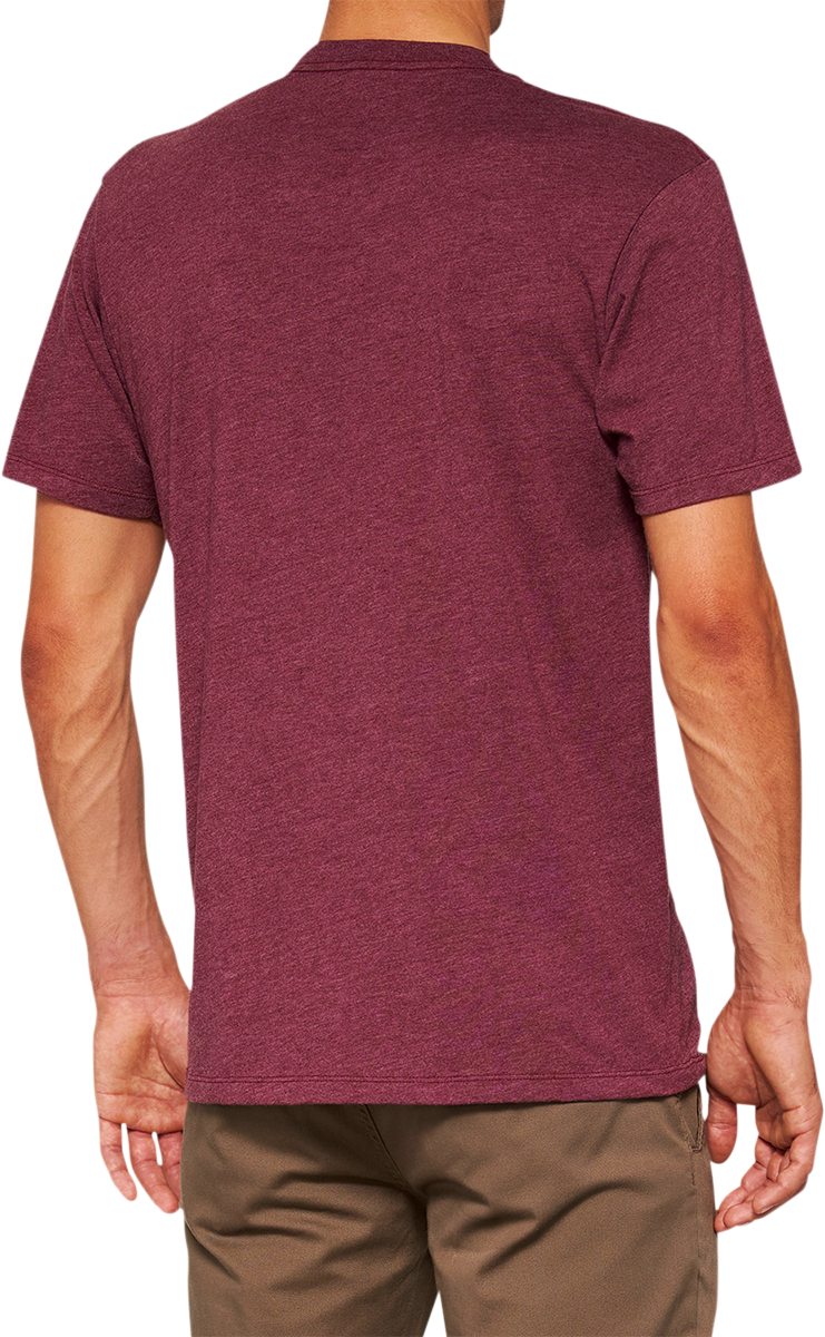 100% Icon T-Shirt - Maroon - Small 20000-00030