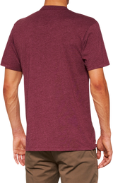 100% Icon T-Shirt - Maroon - Small 20000-00030