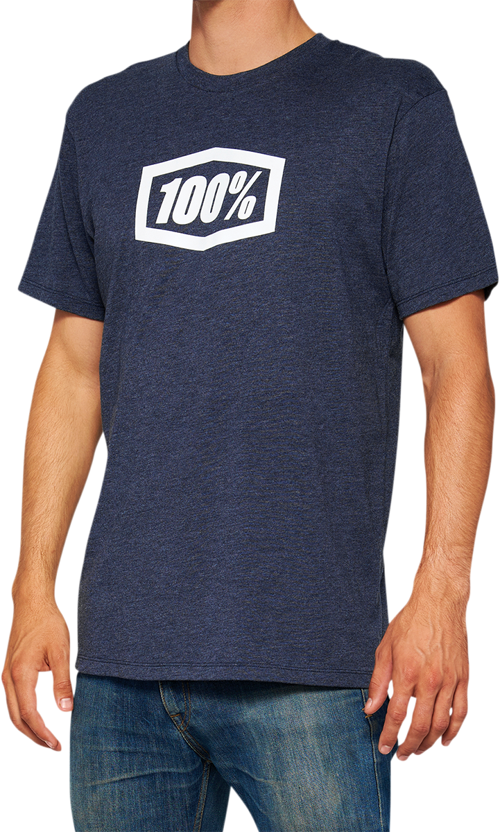 100% Icon T-Shirt - Navy - Small 20000-00045