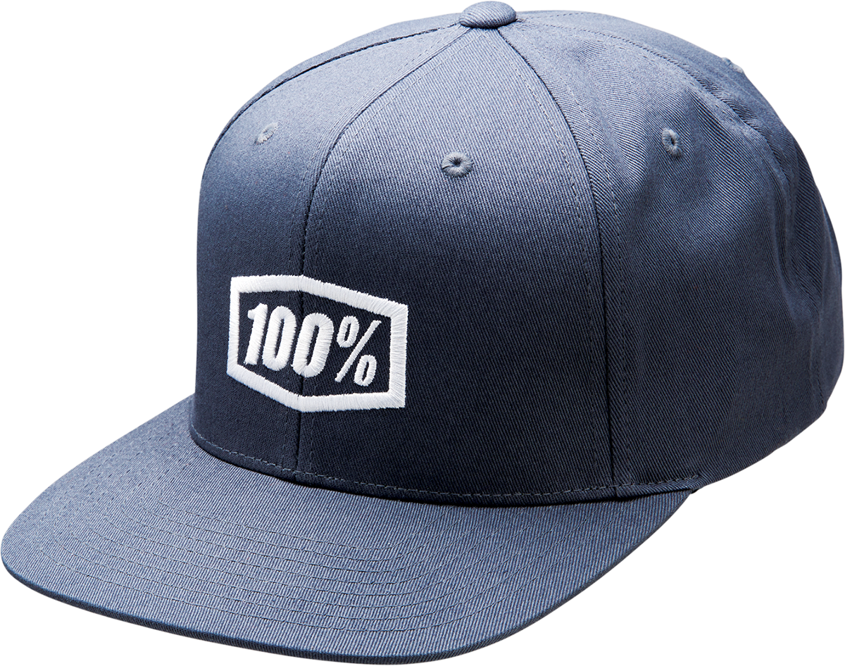 100% Icon Snapback Hat - Heather Charcoal - One Size 20044-00003