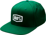 100% Icon Snapback Hat - Forest Green - One Size 20044-00002