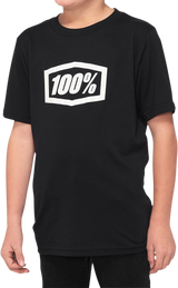 100% Youth Icon T-Shirt - Black - XL 20001-00007 - Cycle City Outdoors