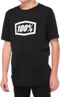 100% Youth Icon T-Shirt - Black - XL 20001-00007 - Cycle City Outdoors