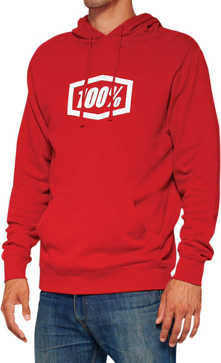 100% Icon Pullover Hoodie - Red - Medium 20029-00011