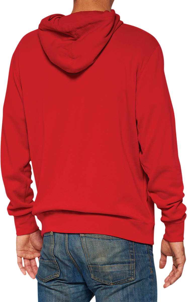 100% Icon Pullover Hoodie - Red - Large 20029-00012