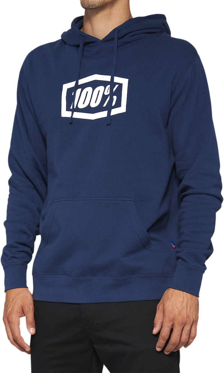 100% Icon Pullover Hoodie - Navy - Small 20029-00025