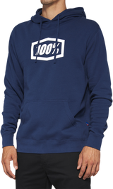 100% Icon Pullover Hoodie - Navy - Small 20029-00025