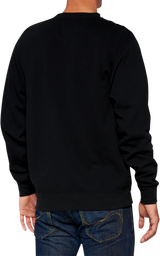 100% Icon Long-Sleeve Fleece Sweatshirt - Black - Large 20026-00002