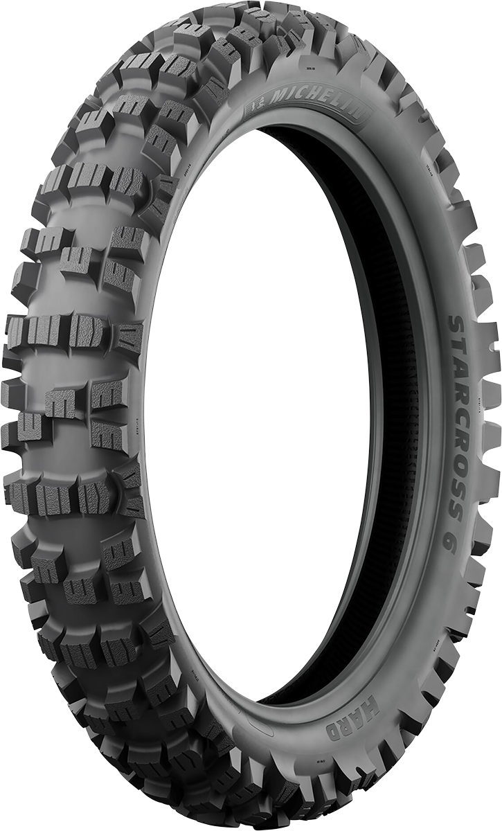 MICHELIN Tire - StarCross 6 Hard - Rear - 110/90-19 - 62M 52416