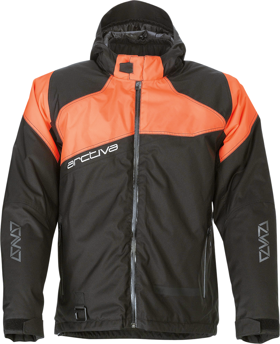 ARCTIVA Pivot 5 Hooded Jacket - Black/Orange - XL 3120-2083