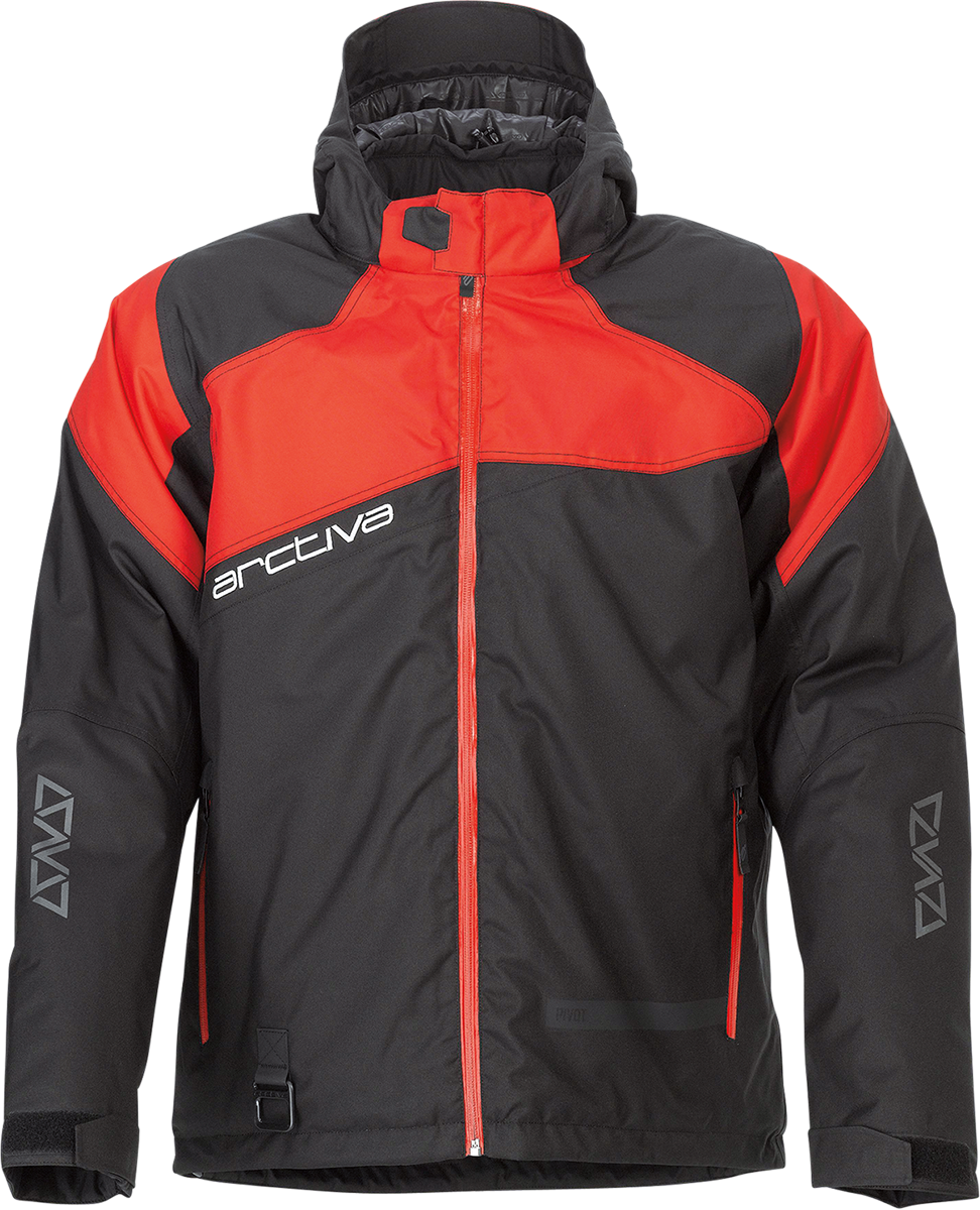 ARCTIVA Pivot 5 Hooded Jacket - Black/Red - Small 3120-2062