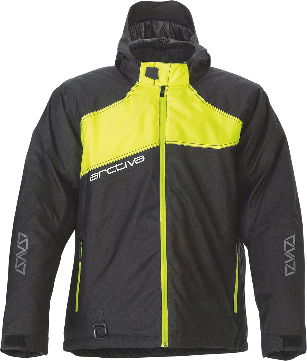 ARCTIVA Pivot 5 Hooded Jacket - Black/Hi-Vis - Small 3120-2068