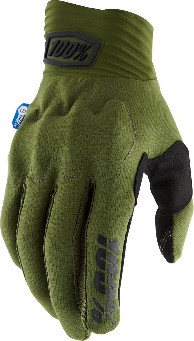 100% Cognito Smart Shock Gloves - Army Green/Black - 2XL 10014-00029