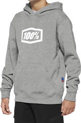 100% Youth Icon Hoodie - Gray - XL 20030-00007 - Cycle City Outdoors