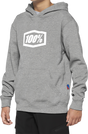 100% Youth Icon Hoodie - Gray - XL 20030-00007 - Cycle City Outdoors