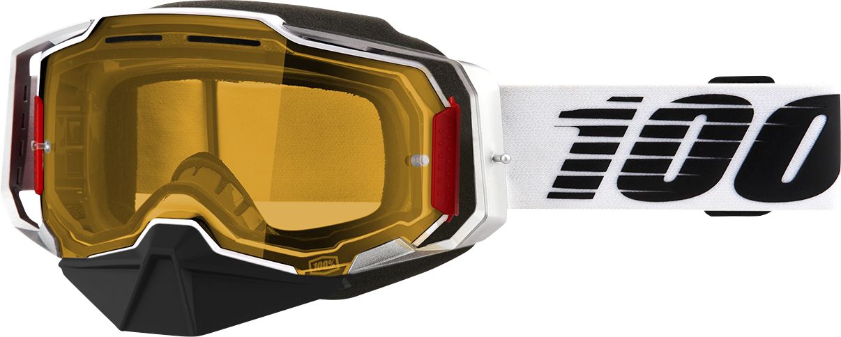 100% Armega Snow Goggles - Lightsaber - Yellow 50007-00002