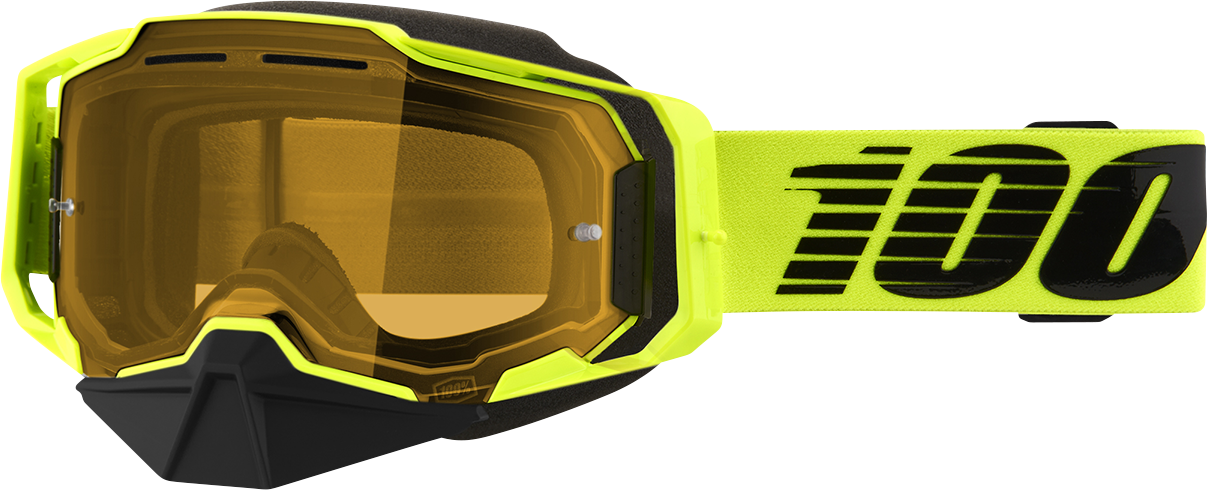 100% Armega Snow Goggles - Nuclear Citrus - Yellow 50007-00003