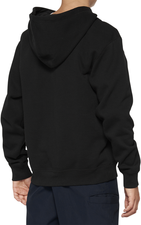 100% Youth Icon Hoodie - Black - XL 20030-00003 - Cycle City Outdoors