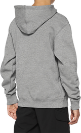 100% Youth Icon Hoodie - Gray - XL 20030-00007 - Cycle City Outdoors