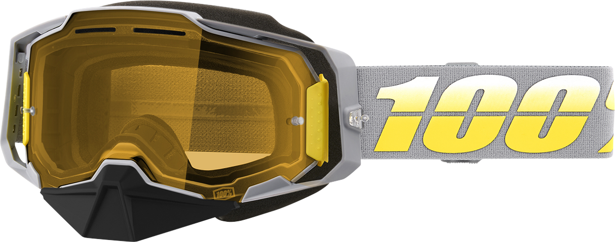 100% Armega Snow Goggles - Complex - Yellow 50007-00005