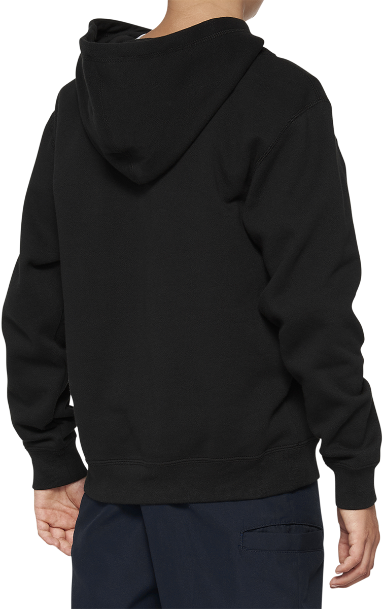 100% Youth Icon Hoodie - Black - Medium 20030-00001 - Cycle City Outdoors