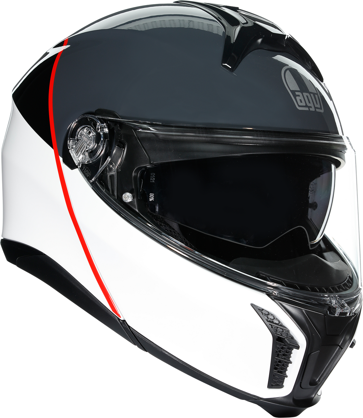 AGV Tourmodular Helmet - Balance - White/Gray/Red - Small 211251F2OY00210