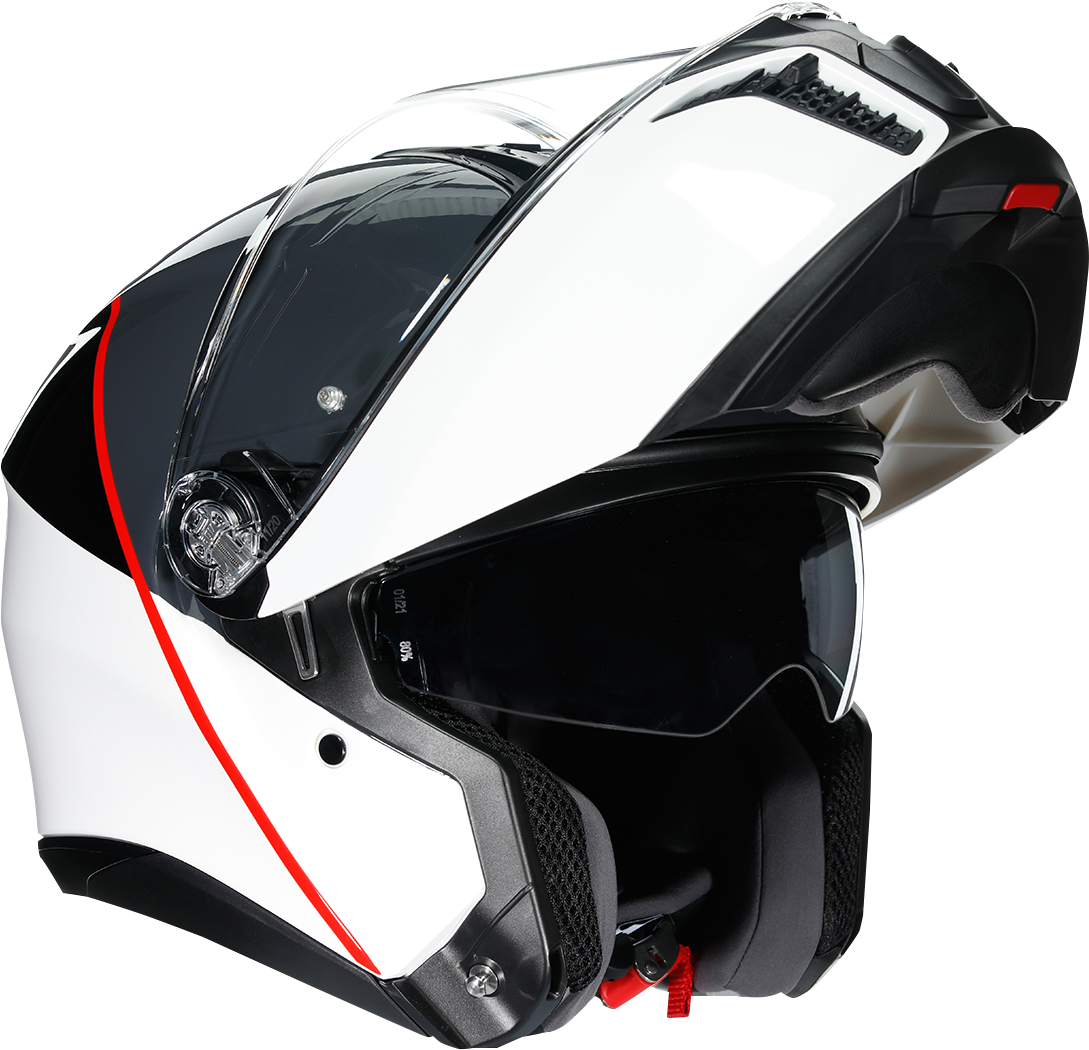 AGV Tourmodular Helmet - Balance - White/Gray/Red - Small 211251F2OY00210