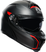 AGV Tourmodular Helmet - Frequency - Matte Gunmetal/Red - 2XL 211251F2OY00516