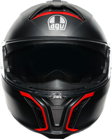 AGV Tourmodular Helmet - Frequency - Matte Gunmetal/Red - 2XL 211251F2OY00516