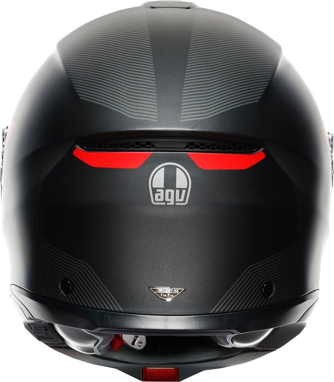 AGV Tourmodular Helmet - Frequency - Matte Gunmetal/Red - 2XL 211251F2OY00516