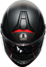 AGV Tourmodular Helmet - Frequency - Matte Gunmetal/Red - 2XL 211251F2OY00516