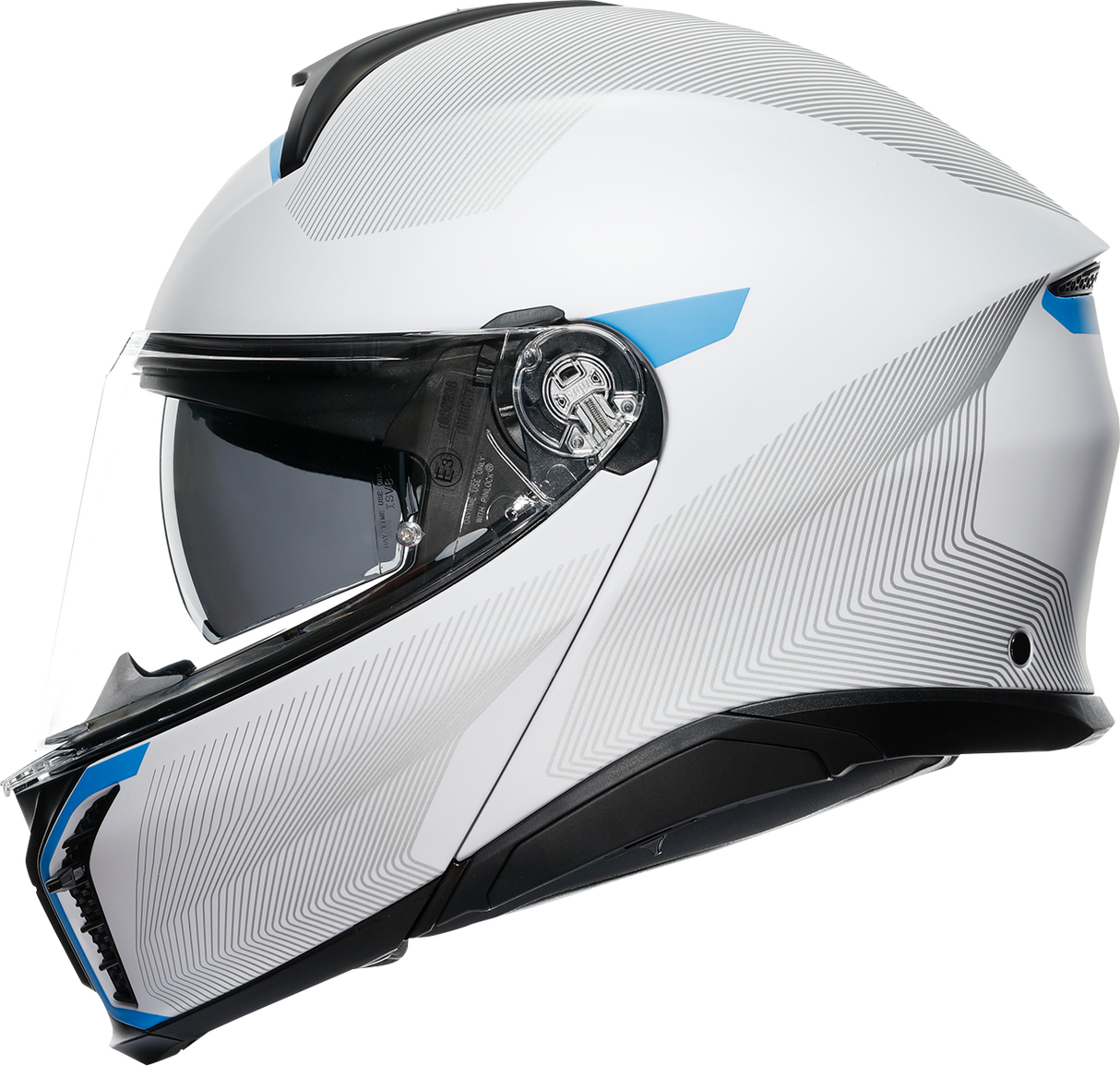 AGV Tourmodular Helmet - Frequency - Light Gray/Blue - XL 211251F2OY00615