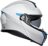 AGV Tourmodular Helmet - Frequency - Light Gray/Blue - 2XL 211251F2OY00616