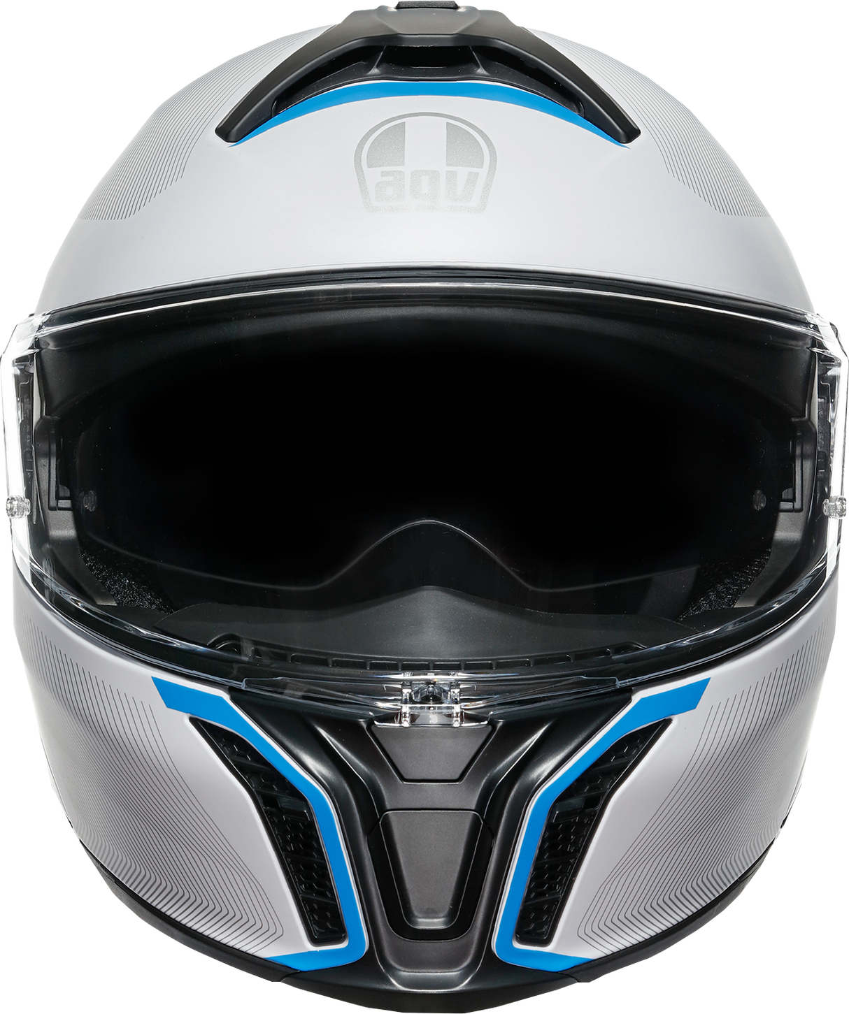 AGV Tourmodular Helmet - Frequency - Light Gray/Blue - 2XL 211251F2OY00616