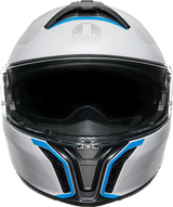 AGV Tourmodular Helmet - Frequency - Light Gray/Blue - 2XL 211251F2OY00616