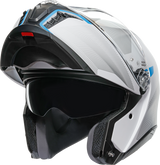 AGV Tourmodular Helmet - Frequency - Light Gray/Blue - XL 211251F2OY00615