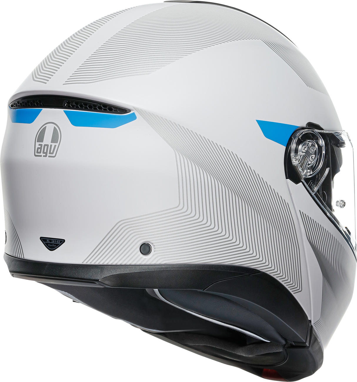 AGV Tourmodular Helmet - Frequency - Light Gray/Blue - Small 211251F2OY00610