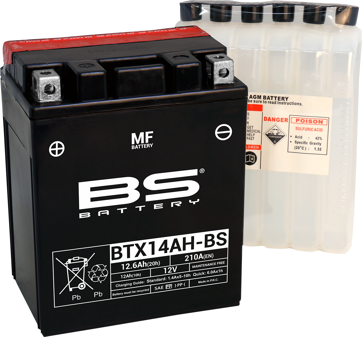 BS BATTERY Battery - BTX14AH-BS (YTX) 300606