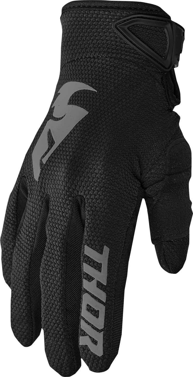 Thor Youth Sector Gloves - Black/Gray - Large 3332-1732 - Cycle City Outdoors