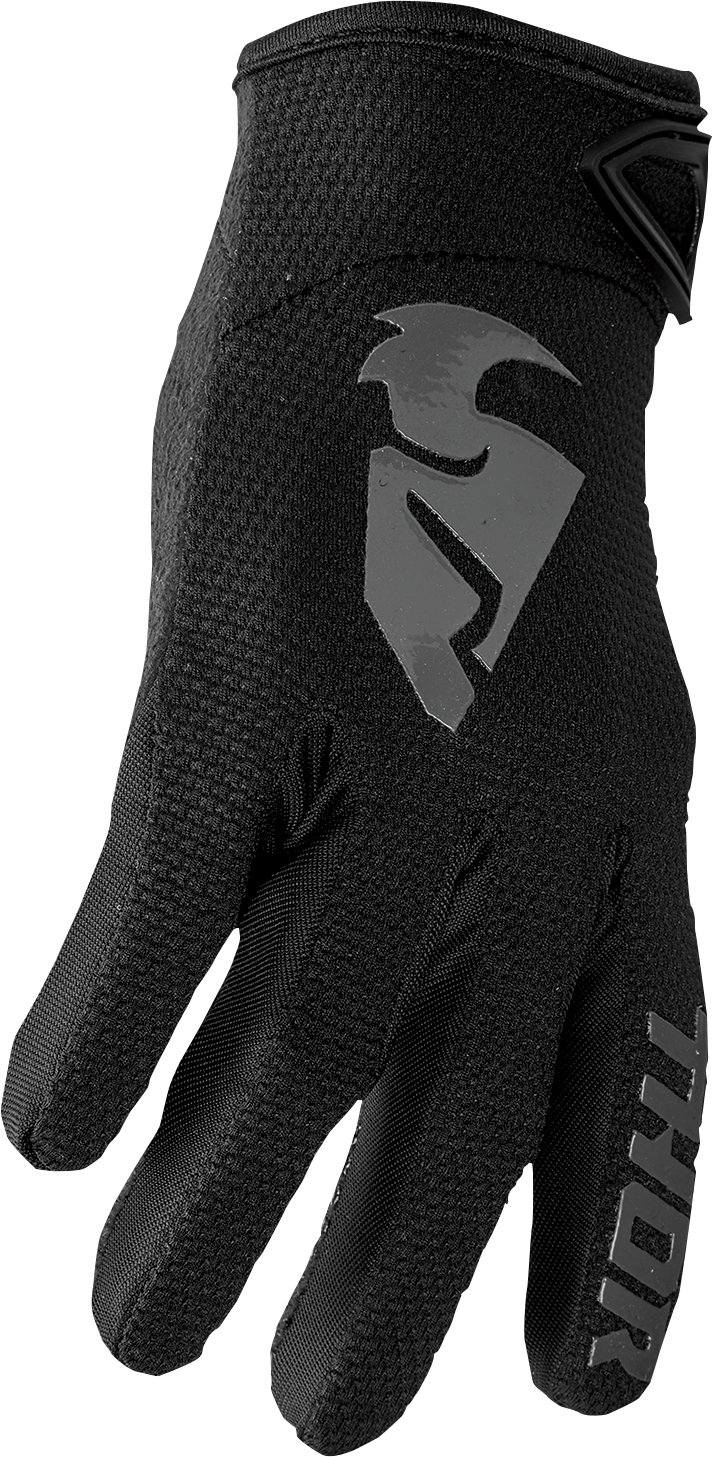 Thor Youth Sector Gloves - Black/Gray - Large 3332-1732 - Cycle City Outdoors