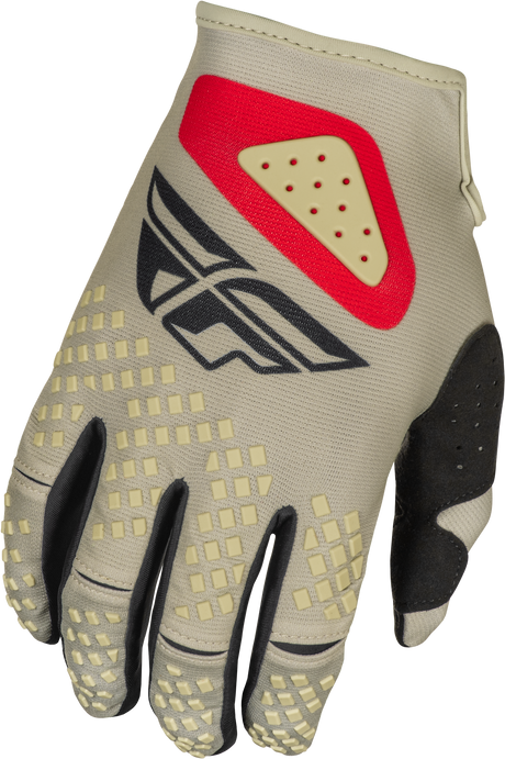 Youth Kinetic Sym Gloves Light Grey/Red/Black Ys - Cycle City Outdoors