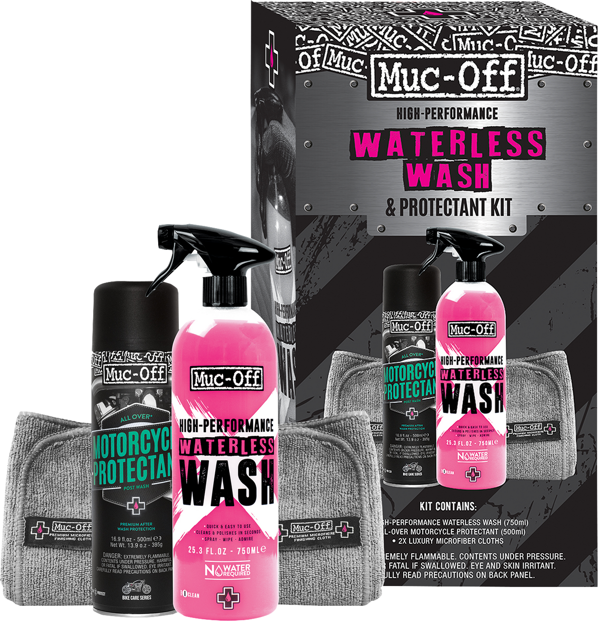 MUC-OFF USA Motorcycle Waterless Wash & Protectant Kit 20029US - Cycle City Outdoors