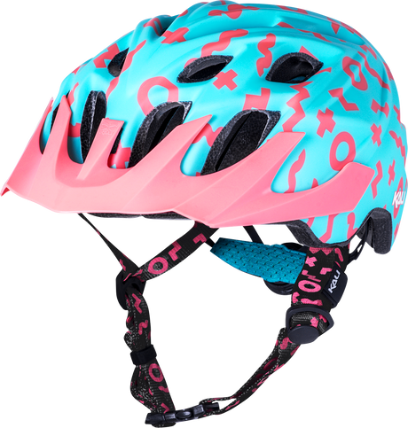 KALI Youth Chakra Plus Helmet - Zwiggles - Matte Seafoam/Salmon 0221421212 - Cycle City Outdoors