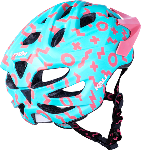 KALI Youth Chakra Plus Helmet - Zwiggles - Matte Seafoam/Salmon 0221421212 - Cycle City Outdoors